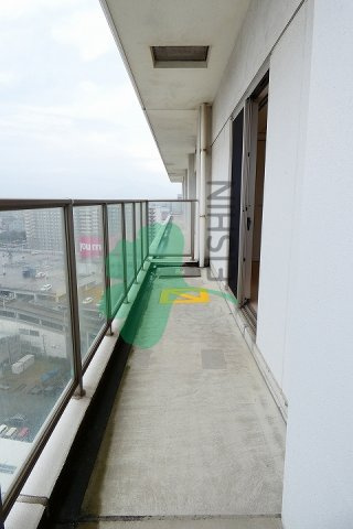 No.70　HARBOR SOUTH TOWER(No.70　ハーバーサウスタワー)のバルコニー|奥行きのあるバルコニーです