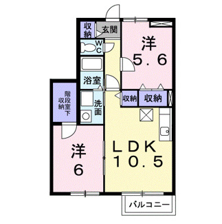 【間取り】 | アルス　開成Ｂ | 「アルス　開成Ｂ」の間取りです