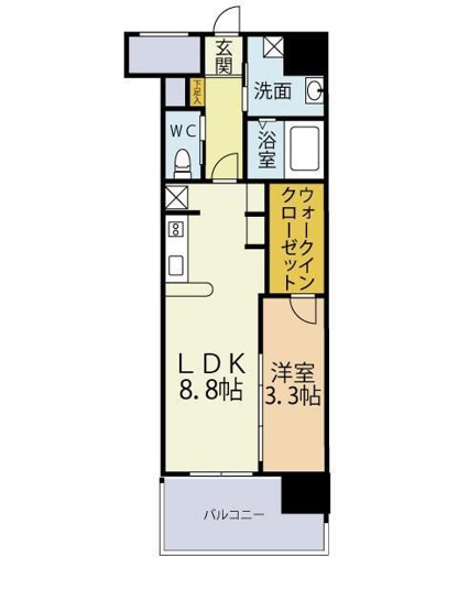 【間取り】 | ブレス唐人町駅前