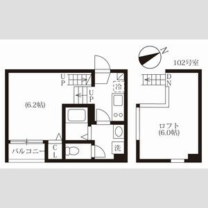 【間取り】 | ハーモニーテラス松葉町
