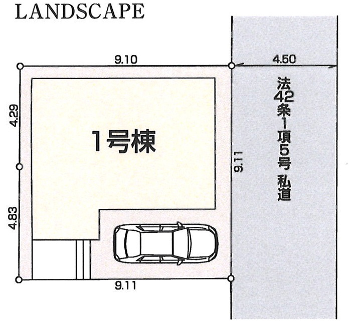 仲介手数料無料　LiveleGarden.S　所沢市松郷第3　 全1棟 の区画図