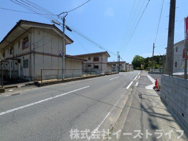 【新築戸建】　いわき市常磐下湯長谷町第2　全4棟の前面道路含む現地写真|東側8ｍ公道