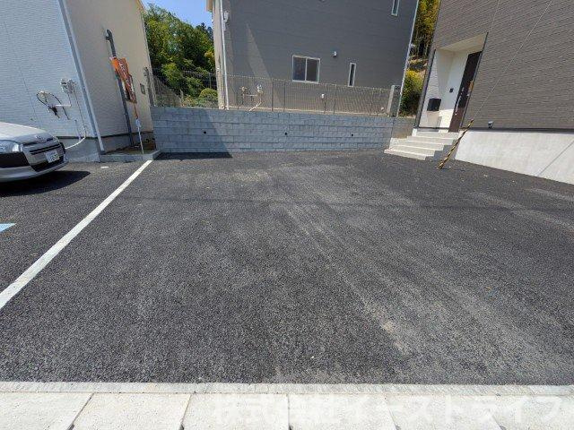 【新築戸建】　いわき市常磐下湯長谷町第2　全4棟の駐車場|3号棟写真　カースペースです（3台駐車可能）