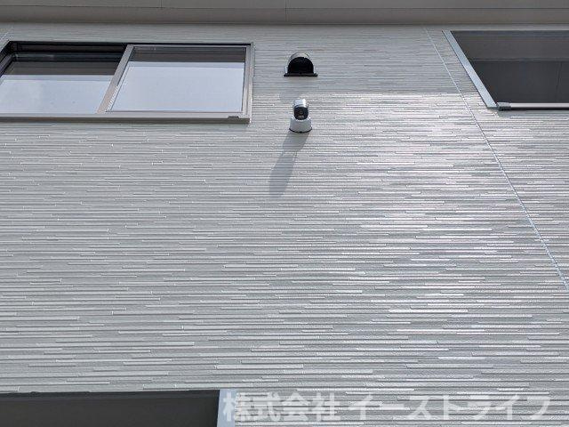 【新築戸建】　いわき市小名浜住吉第5　全4棟の防犯設備|1号棟写真　防犯カメラが設置されています。