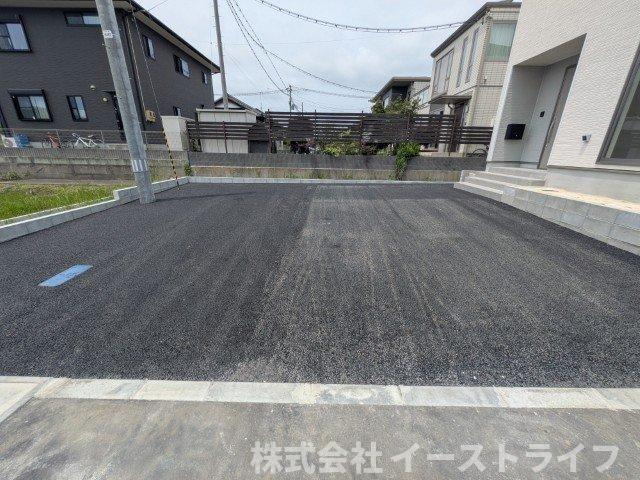 【新築戸建】　いわき市小名浜住吉第5　全4棟の駐車場|1号棟写真　カースペースです（3台以上駐車可能）