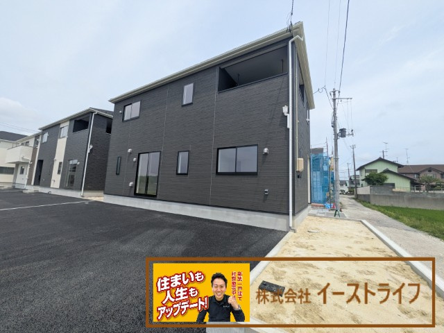 【新築戸建】　いわき市小名浜住吉第5　全4棟の外観|4号棟外観写真　完成いたしました！内覧可能です♪