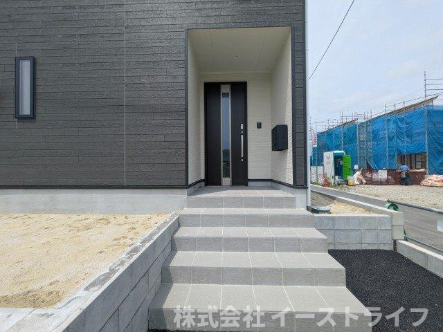 【新築戸建】　いわき市小名浜住吉第5　全4棟の内装|4号棟写真　階段スペースです。手すりが付いているので安心です。