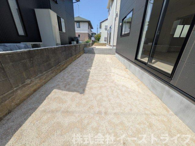 【新築戸建】　いわき市郷ヶ丘第9　全2棟の庭|2号棟写真　ガーデニングや家庭菜園もできるお庭がついています。お子様の遊び場にも◎