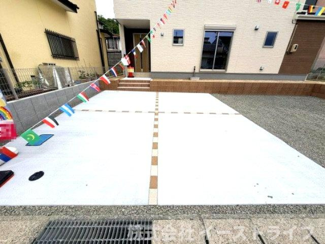 【新築戸建】　いわき市常磐上湯長谷町第2　長期優良住宅の駐車場|カースペースです。