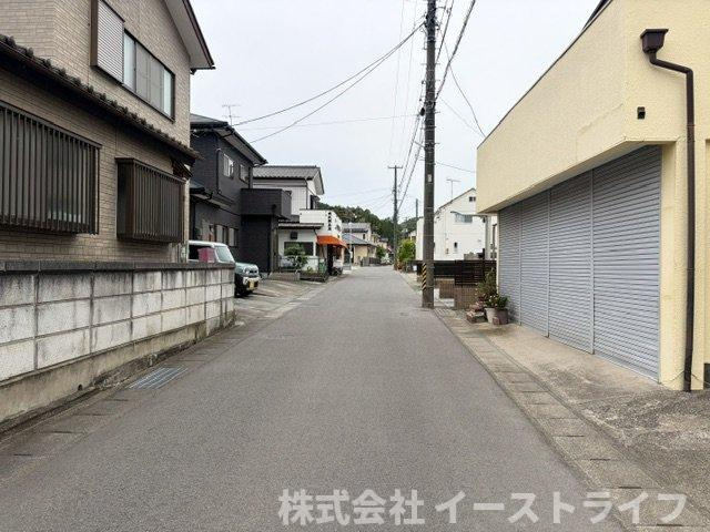 【新築戸建】　いわき市常磐上湯長谷町第2　長期優良住宅の前面道路含む現地写真|南側5ｍ公道