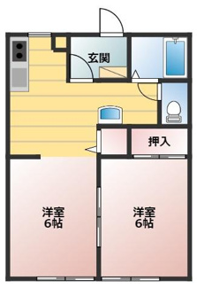 【間取り】 | ル・モンドA | 1LDK