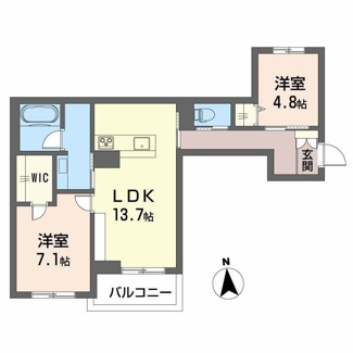 【間取り】 | チェルシー 西津田 Ｅａｓｔ