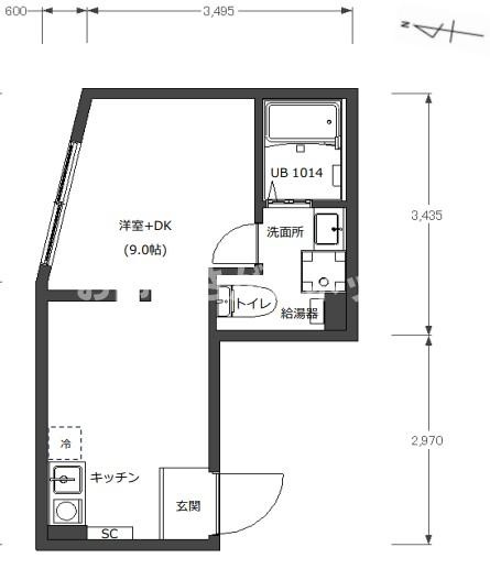 BASE三ツ沢下町【おとり物件なし】#学生・社会人にオススメ！初期費用分割払いOK！の間取り