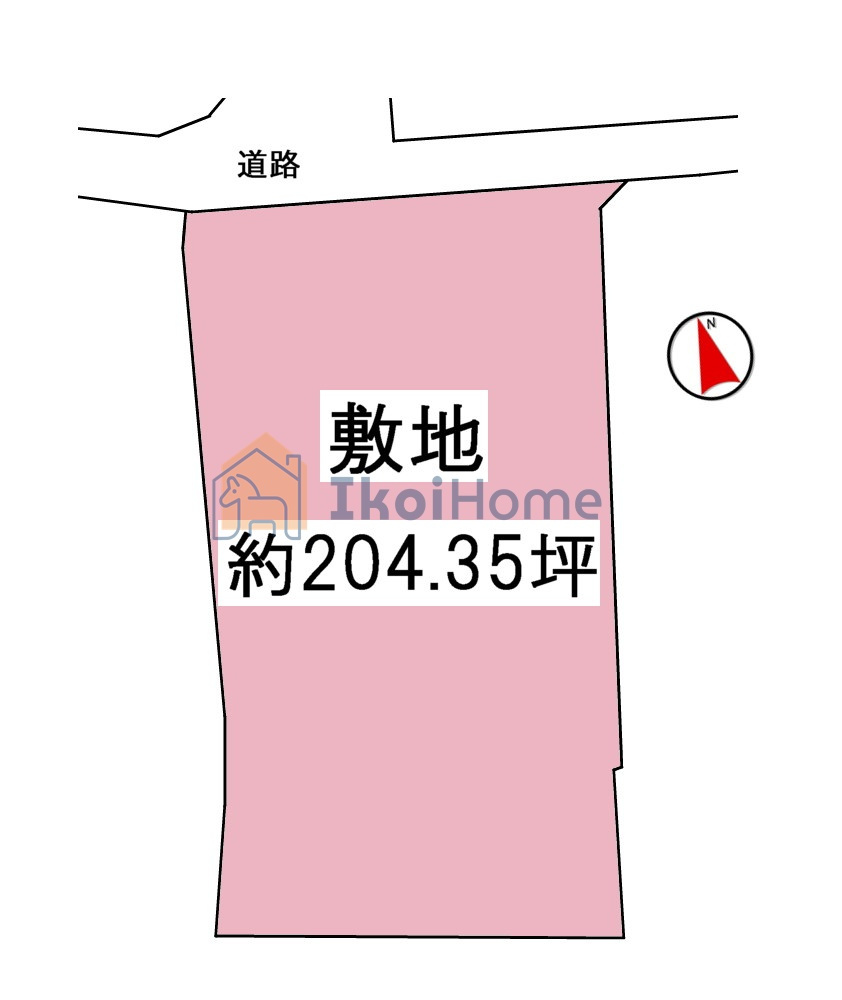 明石市大久保町松陰新田　土地の土地図|●年中無休：当日予約可●敷地面積は広々約204坪ございますので多様な建築プランが可能です！