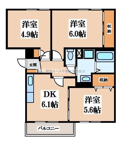 【間取り】 | ヴェスタin盾津