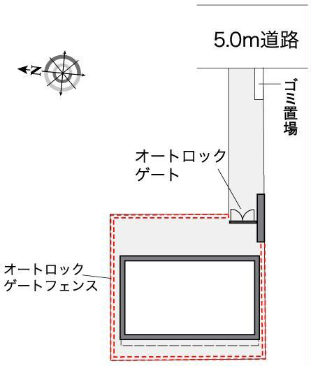 レオパレスLUNA SKYの区画図