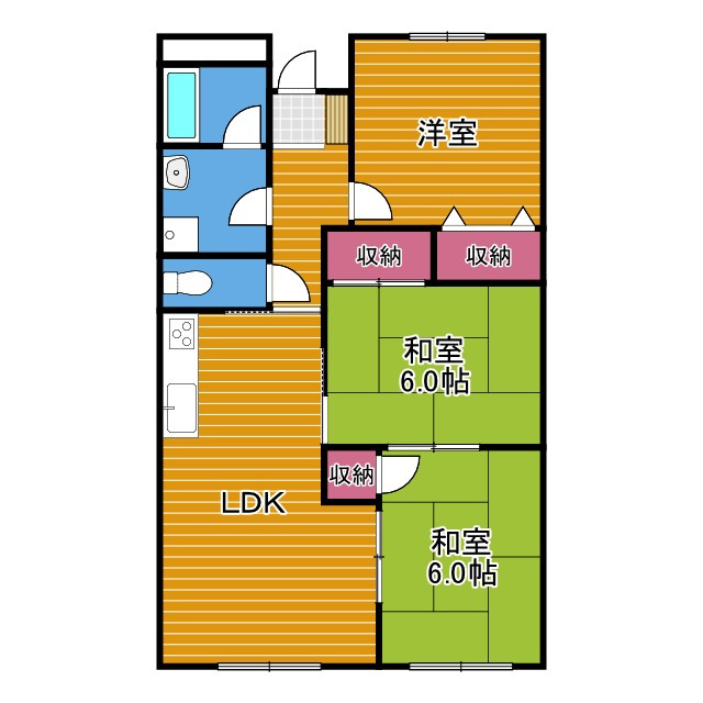 日吉マンションの間取り