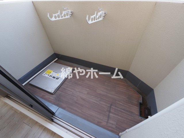 プレミエール西田辺のバルコニー|広々としたバルコニーです