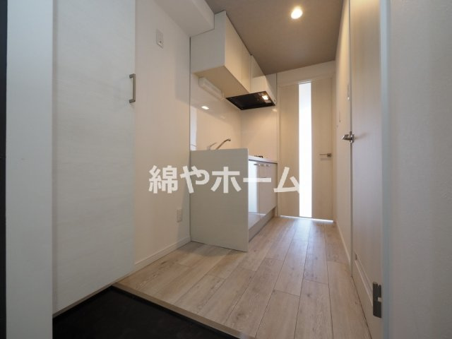プレミエール西田辺の玄関|明るい玄関です