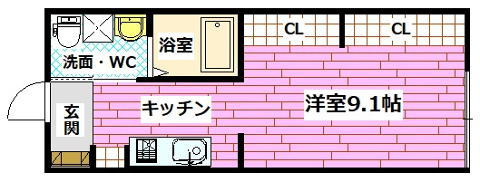 リバーノース中野東の間取り