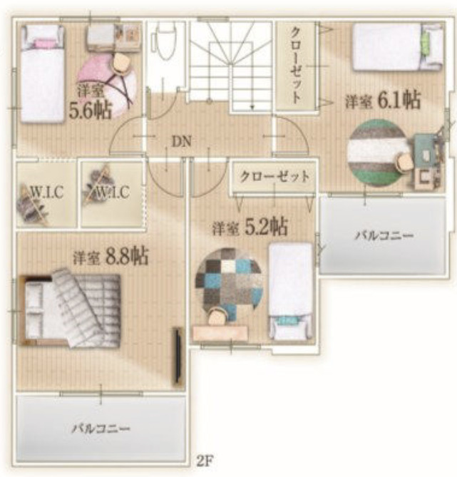 【仲介手数料無料】所沢市西狭山ケ丘２期全１棟　所沢市の不動産なら西武ハウジングの間取り