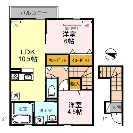 リビオン　イーストの間取り