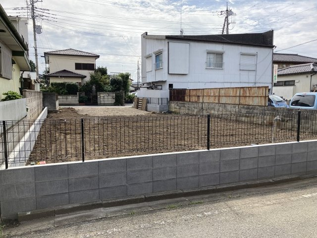 鴻巣市本町５丁目　新築一戸建て全１棟の外観|現地　北西側