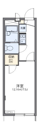 レオパレス東合川Ⅱの間取り