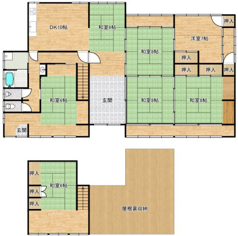 中里町一戸建の間取り