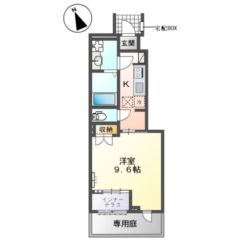 川口市大字安行領根岸　アパート新築工事の間取り