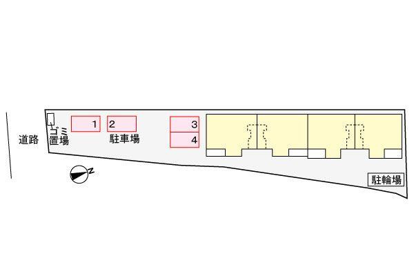リアーレ丑寅の駐車場