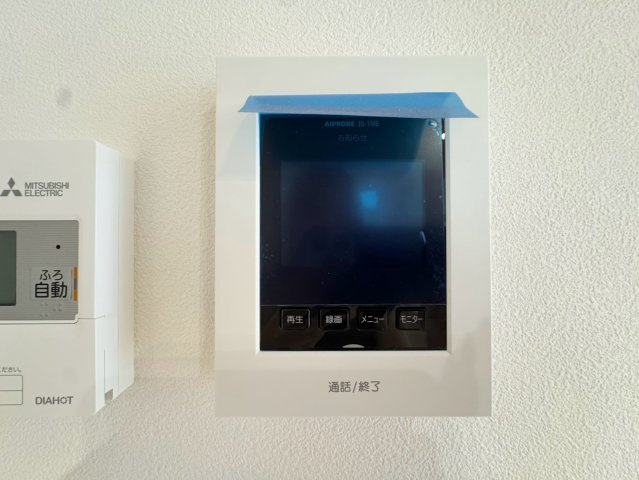 SUN COURTーサンコート－小倉南区下曽根4丁目【小倉南区　新築戸建て】の防犯設備|お留守番にも安心なTV付モニターフォン