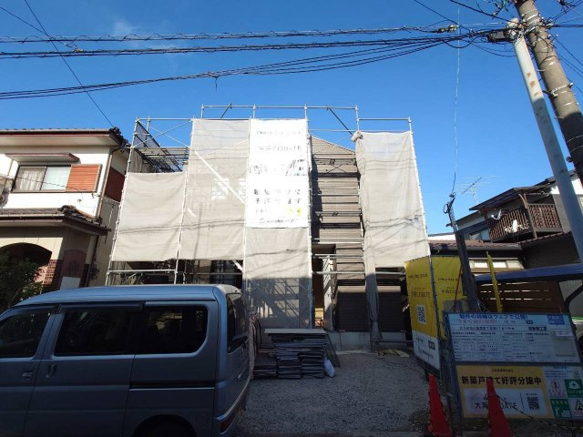 SUN COURTーサンコート－小倉南区下曽根4丁目【小倉南区　新築戸建て】の外観|現地撮影　2026,8,6　SUN COURTーサンコート－小倉南区下曽根4丁目【小倉南区　新築戸建て】