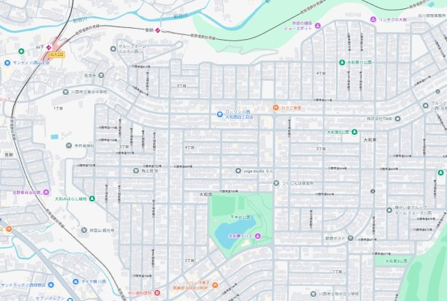 29日(土)30日(日)現地ご見学可能！　川西市大和西　第1期　新築一戸建ての地図