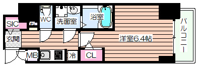【間取り】 | S-RESIDENCE福島玉川Tres