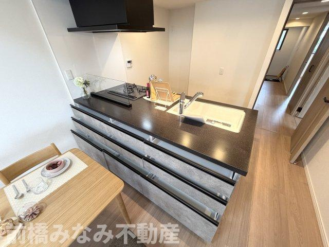 【中古マンション】高崎市常盤町　エトワール　208号室　3LDKのキッチン|収納たっぷりのキッチンです