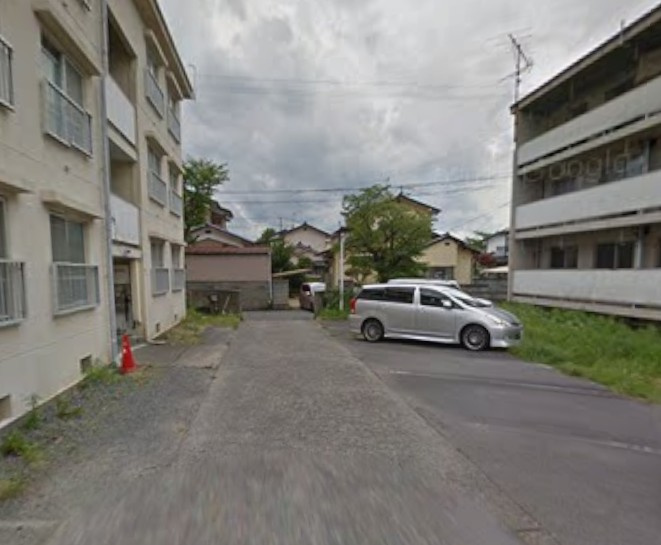 【新築戸建】　いわき市平城東1丁目第1　全15棟　長期優良住宅の前面道路含む現地写真|北側6ｍ公道