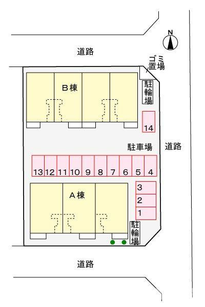 フェリーチェの駐車場