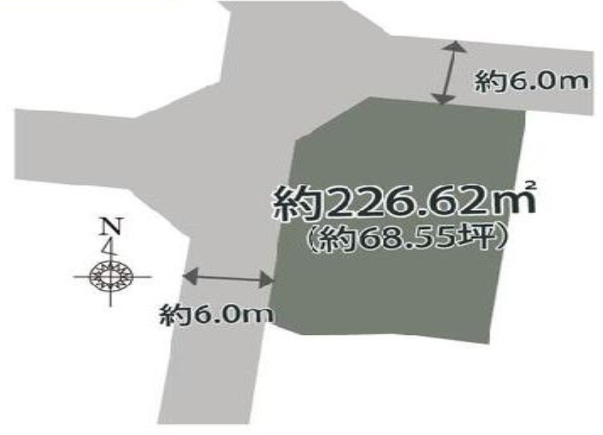 大平町富田　売土地68坪