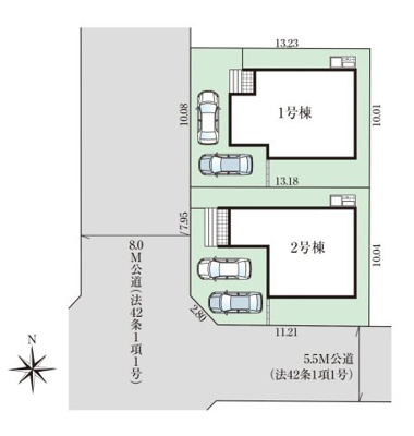 【区画図】 | 向陽台7期1号棟