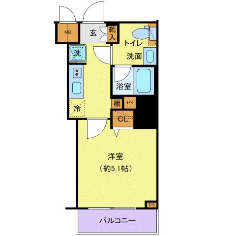 プレール・ドゥーク戸越銀座通りの間取り