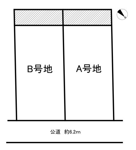 知多市にしの台3丁目　全2区画　A号地の区画図|全2区画分譲地♪
