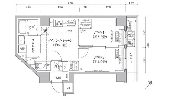 アイルグランデ押上ノースの間取り