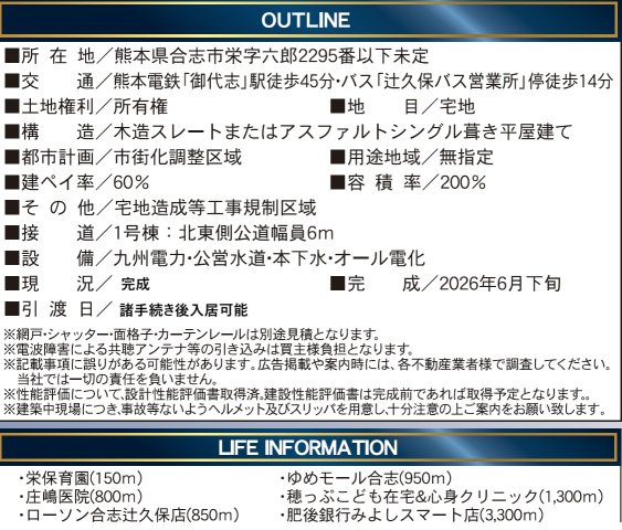 クレイドルガーデン／合志市栄第７／１号棟のその他