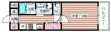 【間取り】 | ルミエール野田阪神新館