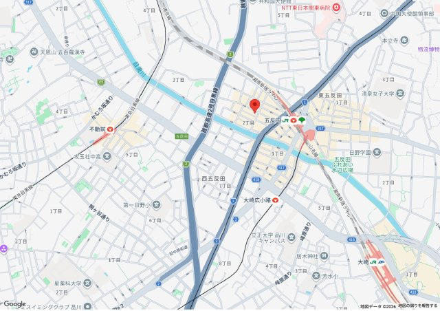 グレイス五反田の地図