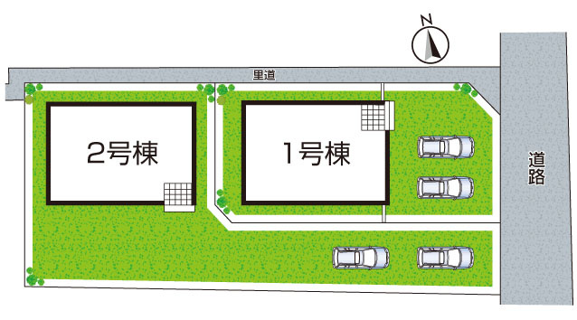 ●29(土)30(日)現地説明会！　生駒郡斑鳩町龍田南　全2邸の区画図|全2区画