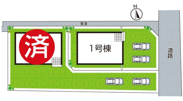 ●24(土)25(日)現地説明会！　生駒郡斑鳩町龍田南　全2邸の区画図|全2区画
