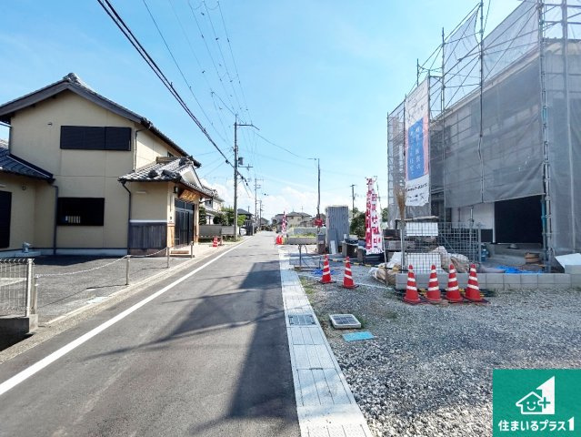 ●5(土)6(日)現地説明会！　生駒郡斑鳩町龍田南　全2邸の前面道路含む現地写真|周辺は落ち着いた街並みの住宅地！子育てがしやすい住環境です！まだ未完成ですが、現地でしかわからない事もございます。是非一度ご覧ください。