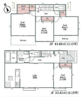 西尾市中畑町　新築分譲住宅　全4棟　A号棟